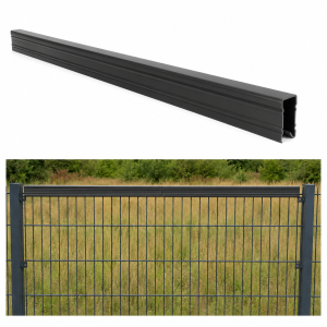 LISTWA na panel ogrodzeniowy ANTRACYT 125 cm