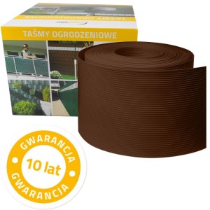 Taśma ogrodzeniowa Thermoplast CLASSIC 19cm x 26mb BRĄZOWA