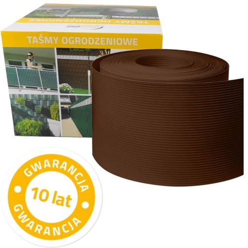 Taśma ogrodzeniowa CLASSIC 19cm x 26mb BRĄZOWA