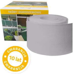 Taśma ogrodzeniowa Thermoplast® CLASSIC 19cm x 26mb JASNO SZARA