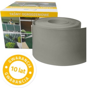 Taśma ogrodzeniowa Thermoplast® CLASSIC  19cm x 26mb CIEMNO SZARA