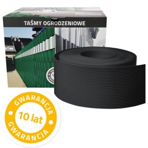 Taśma ogrodzeniowa Thermoplast® CLASSIC 9,5cm x 52mb ANTRACYT