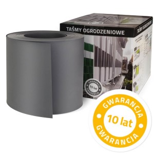 Sichtschutzstreifen PP  Thermoplast® für Zäune BASIC 19cm x 26lfm GRAPHIT