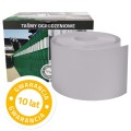 Taśma ogrodzeniowa Thermoplast® ORANGE SKIN 19cm x 26mb JASNO SZARA