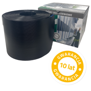 Taśma ogrodzeniowa Thermoplast CLASSIC 19cm x 26mb CZARNA