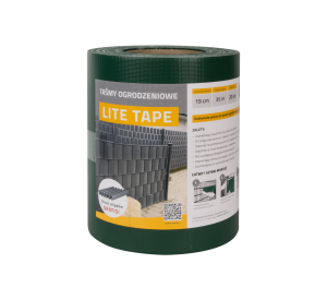 Taśma ogrodzeniowa LITE TAPE 19cm x 35mb - ZIELONA